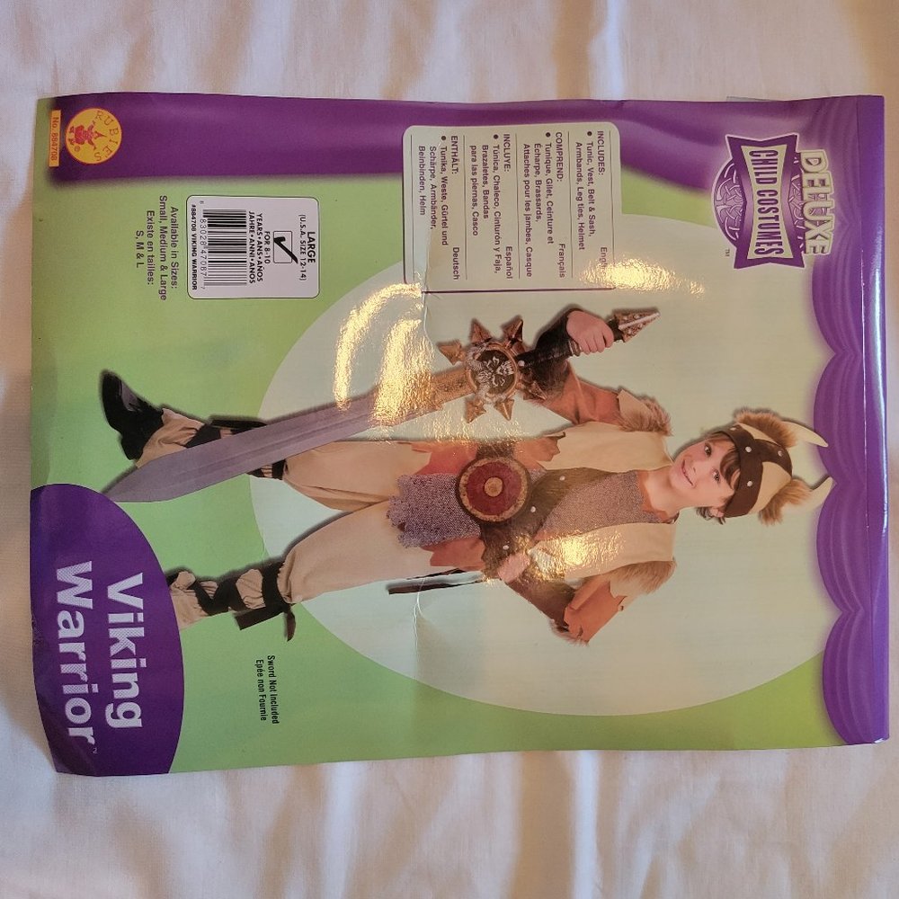 Viking or Ren Faire Halloween Costume Child Size Large